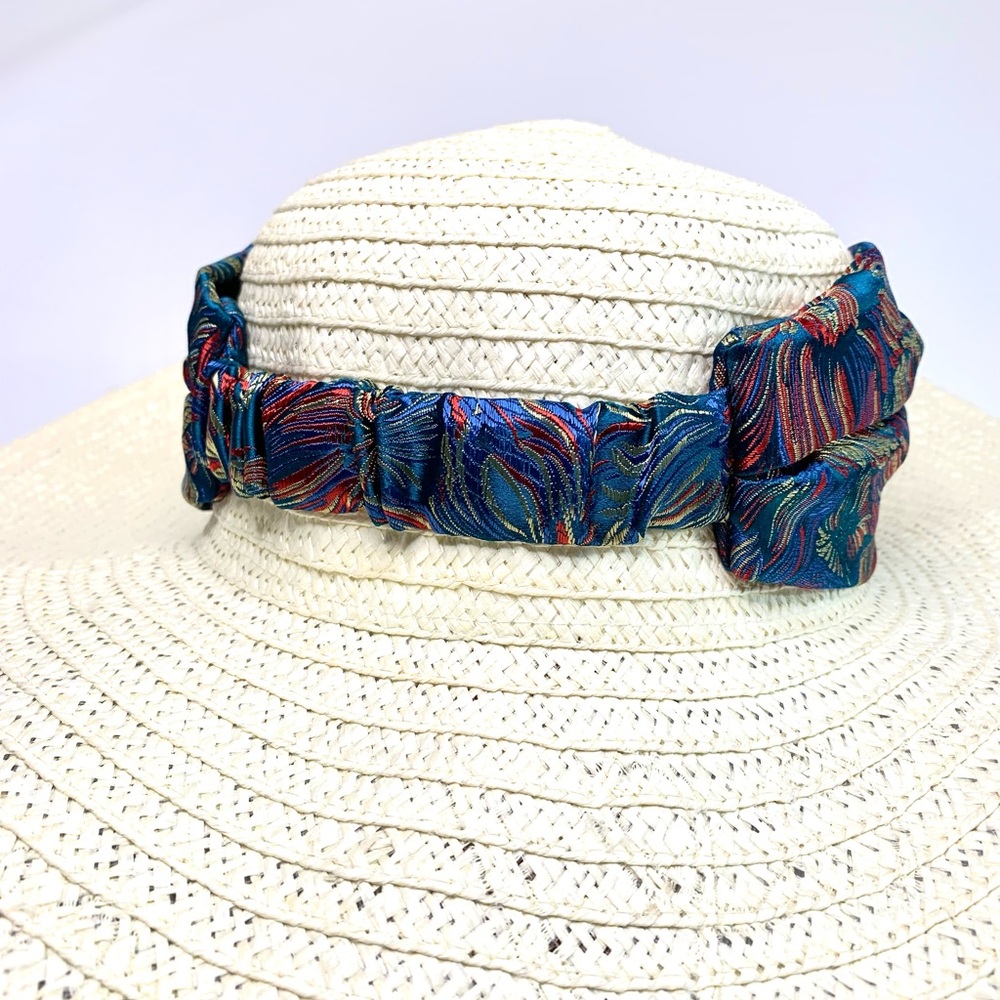 Headband handmade from luxury jacquard fabric fully lined with elastic - Picture 9 of 10